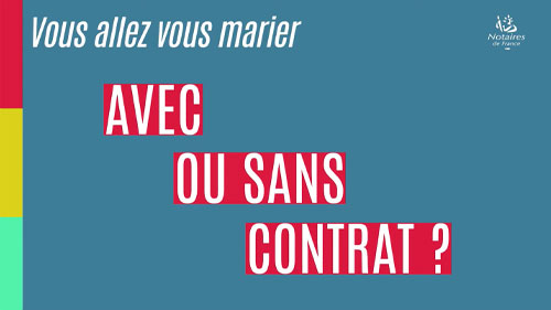 Un mariage avec ou sans contrat ?